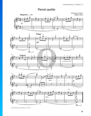 Six petits préludes récréatifs: No. 4 Pierrot sautille Spartito