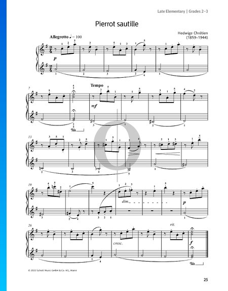 Six petits préludes récréatifs: No. 4 Pierrot sautille