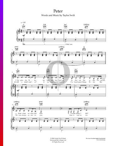 Peter Sheet Music