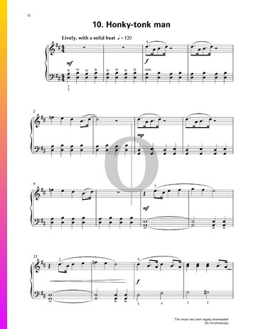 Honky-Tonk Man Sheet Music