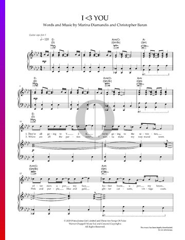 I <3 YOU Sheet Music