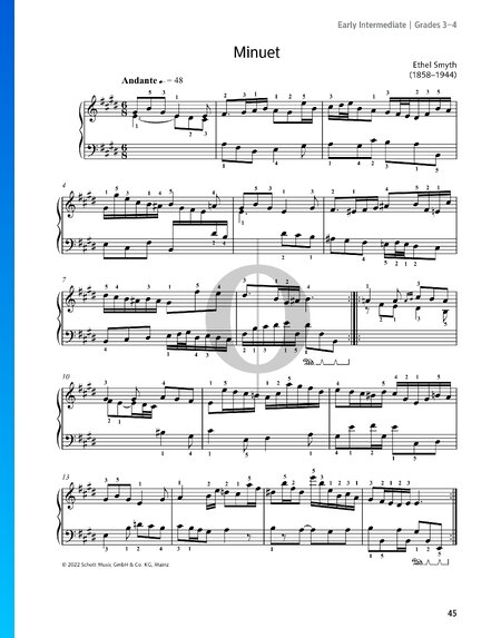 Suite in E Major: 3. Minuet