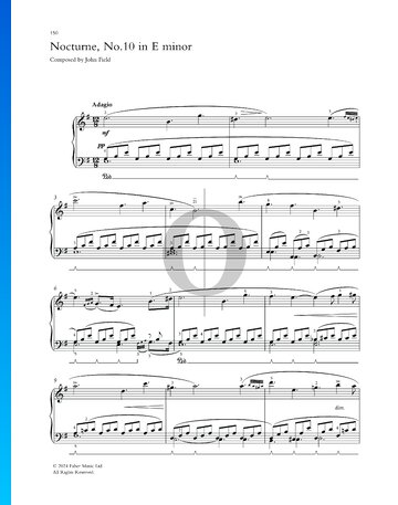 Nocturne in E Minor, No. 10 Sheet Music