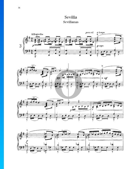 Suite Española Nr. 1, Op. 47: 3. Sevilla (Sevillanas)