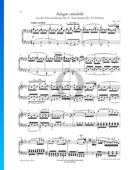 Grande Sonata pathétique, Op. 13: 2. Adagio cantabile
