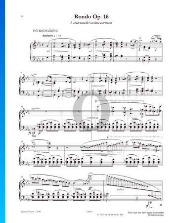 Partition Rondo in E-flat Major, Op. 16