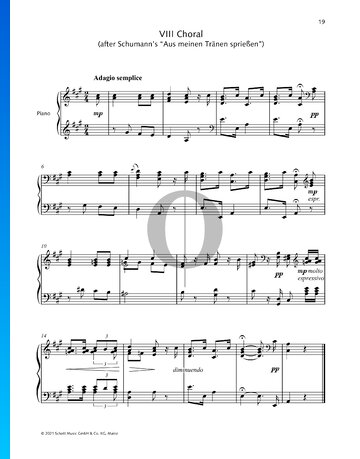 Choral (After "Aus meinen Tränen sprießen" from Dichterliebe, Op. 48, No. 2) bladmuziek