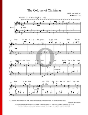 The Colours of Christmas Sheet Music