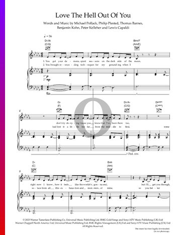 Love The Hell Out Of You Sheet Music
