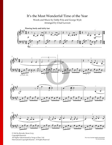 It's the Most Wonderful Time of the Year Partitura