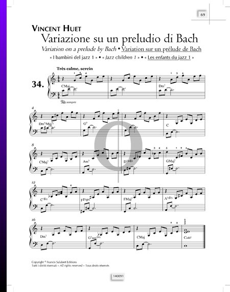 Jazz Children, No. 1: Variation on a prelude by Bach