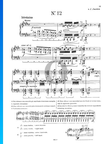 Hungarian Rhapsody No. 12, S.244/12 Partitura