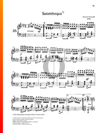 Sarambeque Musik-Noten