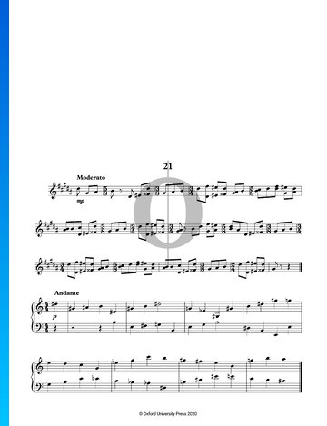 24 Preludes and Fugues: No. 21 in G-sharp Minor Spartito