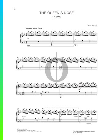 The Queen's Nose Theme Sheet Music