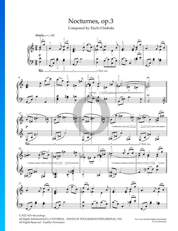 Nocturnes, Op. 3 Musik-Noten