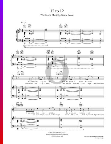 12 to 12 Sheet Music