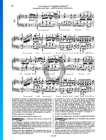 Polonaise in b-Moll, (Op. Posth) Adieu Musik-Noten