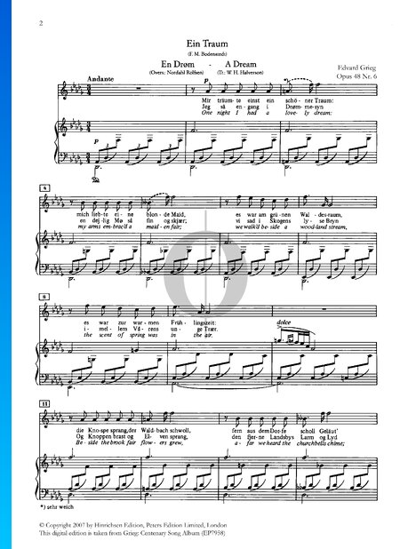 A Dream, Op. 48 No. 6 (Ein Traum)