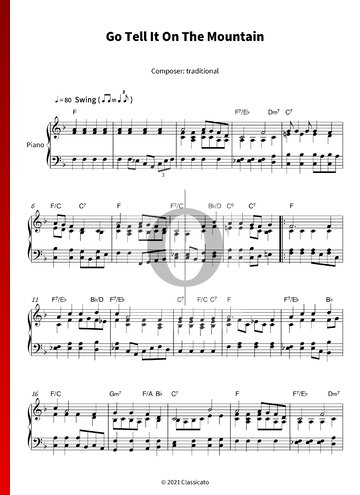 Go Tell It On The Mountain Sheet Music