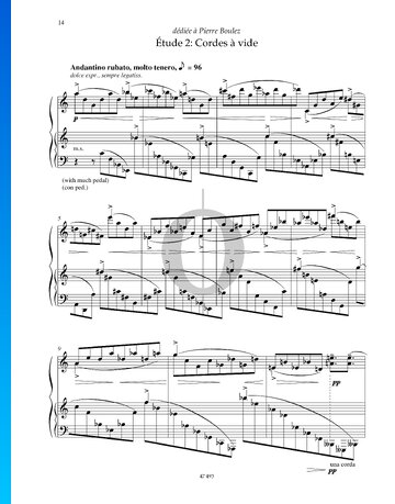 Étude 2: Cordes à vide Sheet Music