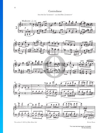 Partition Three Pieces, Op. 96: Contredanse