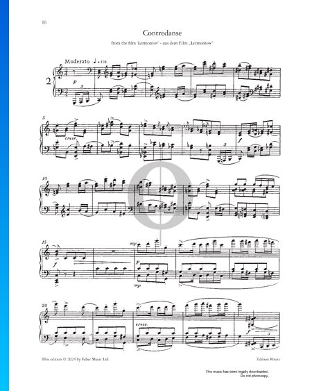 Three Pieces, Op. 96: Contredanse