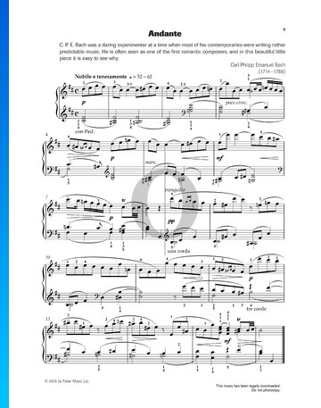 Andante Sheet Music