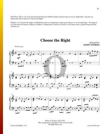 Choose The Right Sheet Music