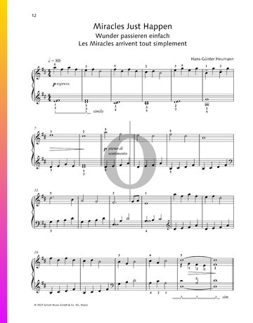 Miracles Just Happen Sheet Music