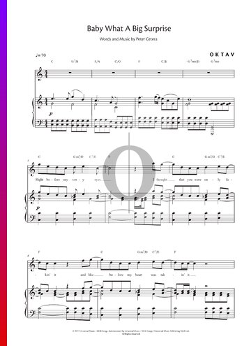 Baby What A Big Surprise Sheet Music