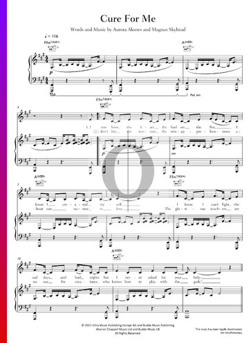 Cure For Me Sheet Music