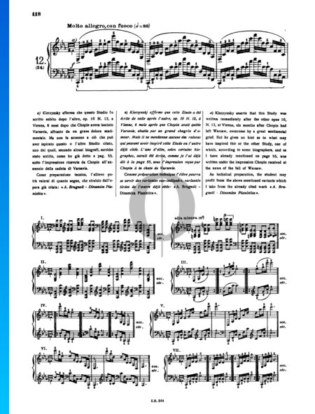 Etüde in c-Moll, Op. 25 Nr. 12