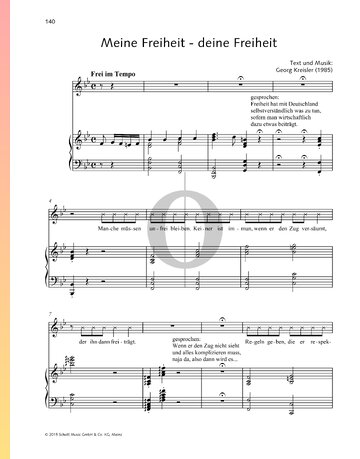 Meine Freiheit - deine Freiheit Sheet Music