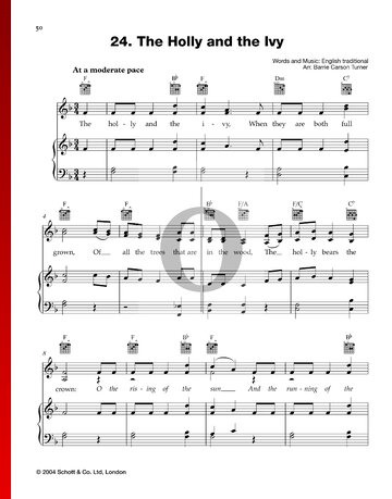 The Holly And The Ivy Sheet Music
