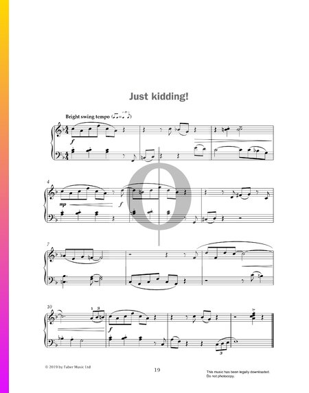 Just Kidding Sheet Music