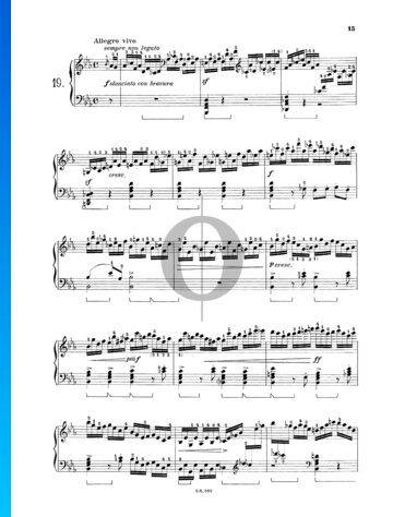 24 Preludes, Op. 37: No. 19 Allegro vivo Spartito