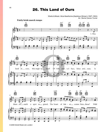 This Land of Ours Sheet Music