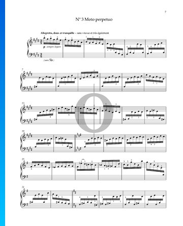 Prélude, No. 3 Op. 135, Moto perpetuo Musik-Noten
