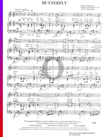 Butterfly Partitura