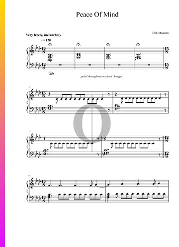 Peace Of Mind Sheet Music
