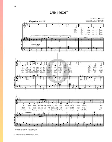 Die Hexe Sheet Music