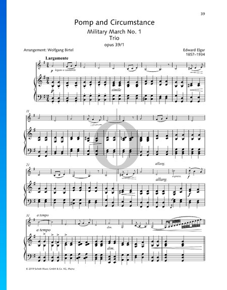 Pomp and Circumstance, Op. 39: March No. 1