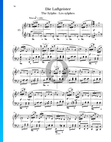 Die Luftgeister, Op. 109 Nr. 15 Musik-Noten