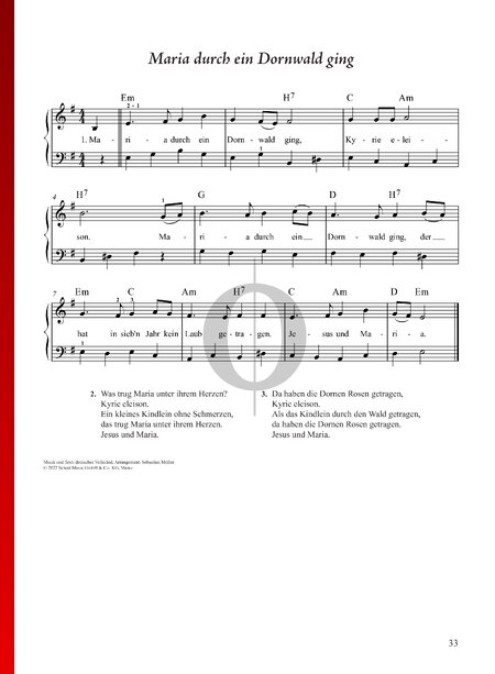 Maria Durch Ein Dornwald Ging