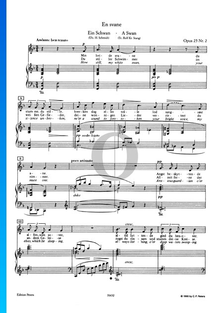 Ein Schwan, Op. 25 No. 2 (En svane)