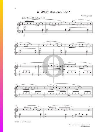 What Else Can I Do? Partitura