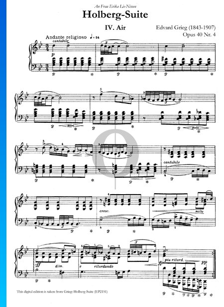 Holberg Suite, Op. 40: Air