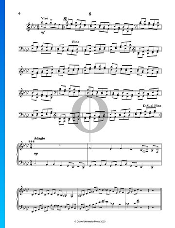 24 Preludes and Fugues: No. 6 in F Minor Spartito