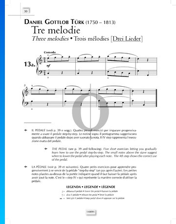 Three melodies Spartito